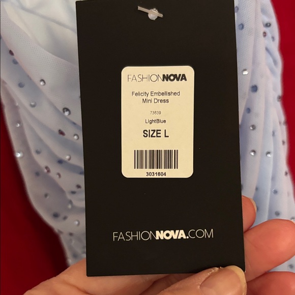 Fashion Nova Sky Blue Dress - Picture 5 of 7